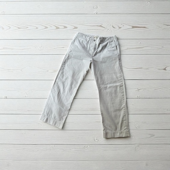 Nili Lotan Pants - Nili Lotan Textured White Cropped Pants. Sz 8. Button fly.
